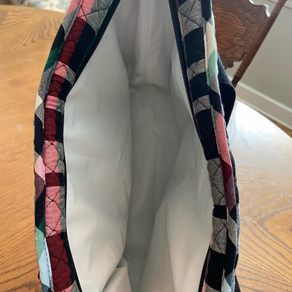 Vera Bradley Plaid Quilted Market Tote Bag - Picture 4 of 6